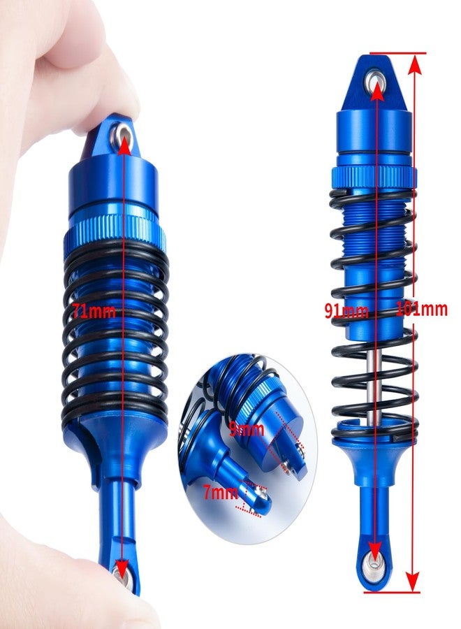 JGGZONE All Metal Shocks Front Rear Oil Shocks Absorber for Tra-xxas Slash 2WD Rustler 4X4 VXL Hoss Stampede Bandit Nitro Shock Absorber Damper Set 1/10 RC Upgrades Parts Replace - Image 3